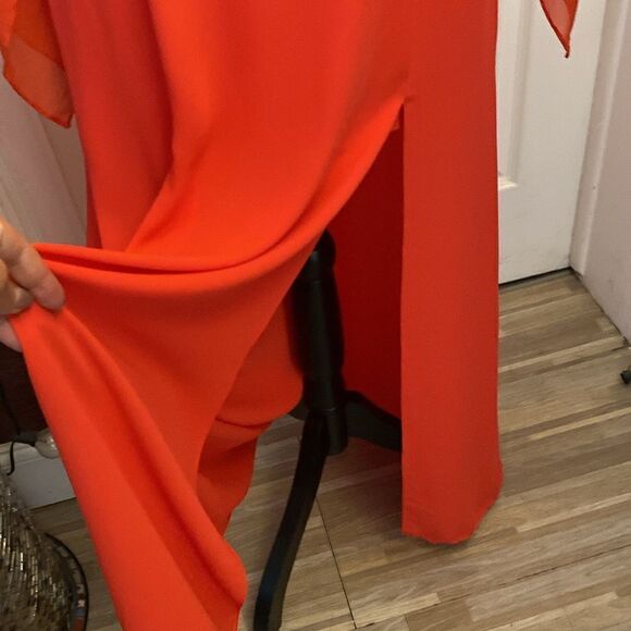BCBG Maxazria coral color maxi dress, size 8 - Picture 8 of 10